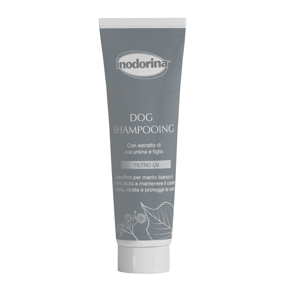 INODORINA Dog Shampooing, Sampon Intensificator de Culoare Pentru Caini cu Blana Alba, 250ml