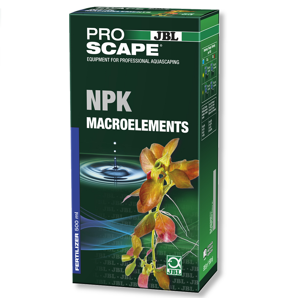 JBL PROSCAPE NPK Macroelements, Fertilizant Lichid cu Azot, Fosfor, Potasiu si Magneziu, Pentru Cresterea Viguroasa a Plantelor din Acvarii de Apa Dulce, 500ml