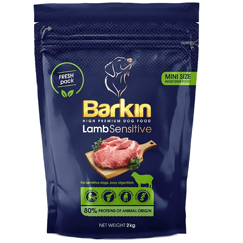 BARKIN Adult Mini Size cu Miel 2 kg | Hrana Uscata Super Premium pentru Caini Adulti de Talie Mica | Digestie Sensibila