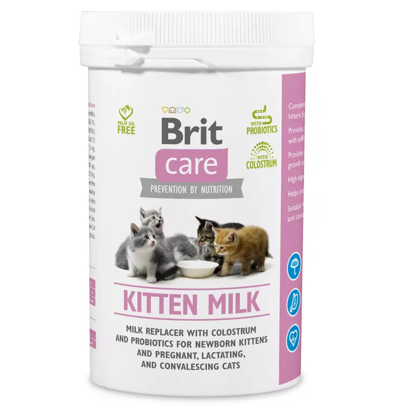 BRIT CARE Kitten Milk, Inlocuitor Lapte Matern Pui de Pisica Nou Nascuti, 250g