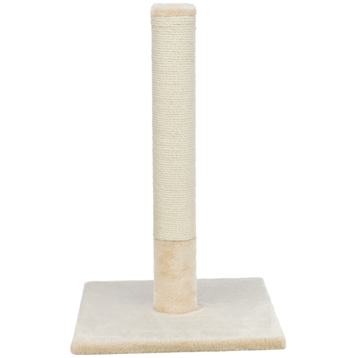 BATRES Sisal Cilindric Vertical, cu Baza Larga, Pentru Pisici, Plus Bej, 38x38cm | Inaltime 62cm