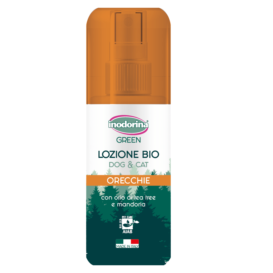 INODORINA GREEN Lotiune BIO Pentru Curatarea Urechilor la Caine si Pisica, 100ml