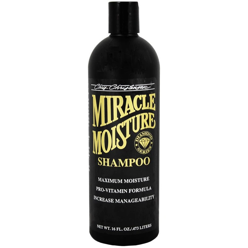 CHRIS CHRISTENSEN Diamond Series Miracle Moisture Shampoo 473 ml | Sampon Hidratant Profesional pentru Caini si Pisici | Pentru Piele Uscata si Blana Deteriorata, Lipsita de Stralucire