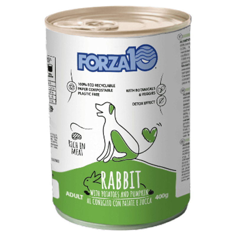 FORZA 10 Maintenance cu Iepure si Dovleac 400 g – Hrana Umeda Completa pentru Caini Adulti