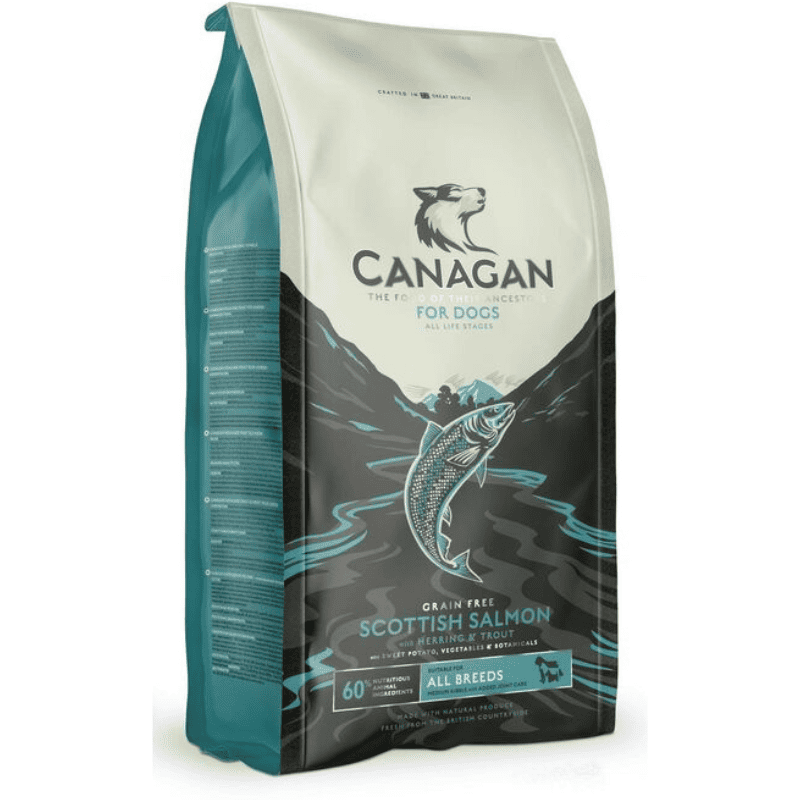 CANAGAN Dog All Life Stages Scotish Salmon 2 kg | cu Somon | Hrana Uscata fara Cereale pentru Caini